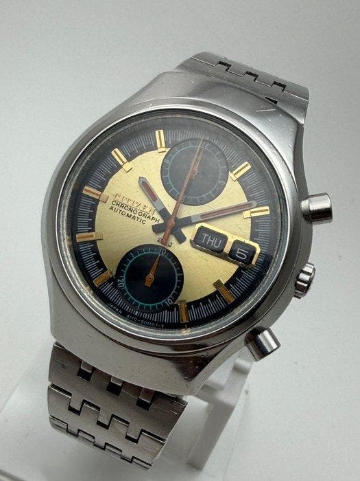 Citizen - 8110 Flyback - Helmet Case Style Automatic, Handtassen en Accessoires, Horloges | Heren