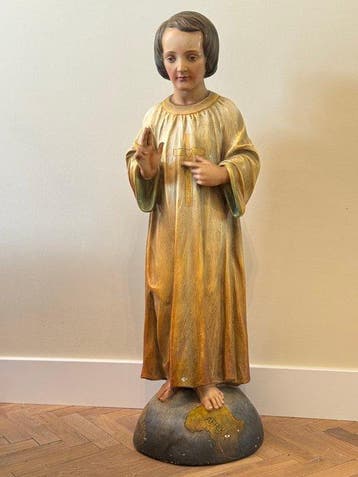 Karel van Synghel - Sculpture, Kind Jezus als Salvator Mundi