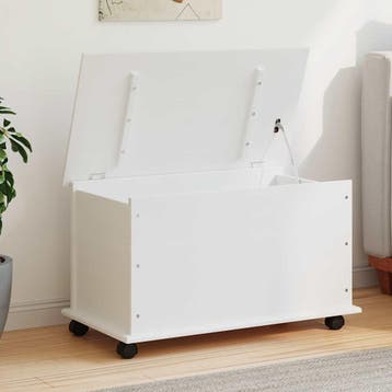 vidaXL Opbergkist met wielen ALTA 73x39,5x43 cm massief, Huis en Inrichting, Kasten | Overige, Verzenden, Nieuw