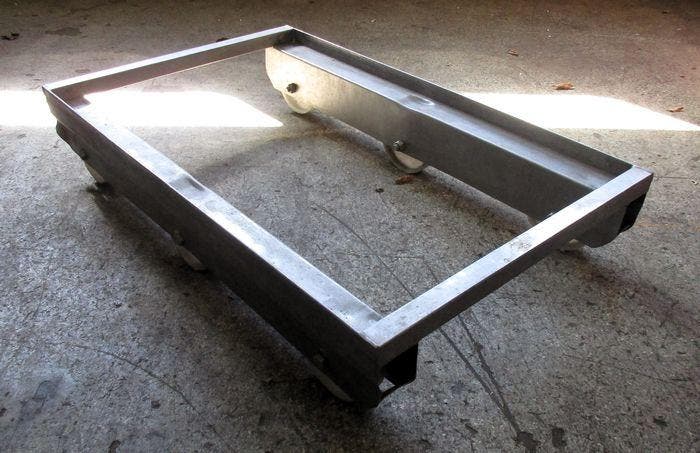 RVS Dolly, Wiel, Onderwagen, B55cm x D88cm x H17cm, Zakelijke goederen, Kantoor en Winkelinrichting | Winkel en Inventaris