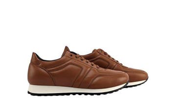 TESTONI BOLOGNA - 9 UK - 43 IT - Cognac Padded Sneaker Shoes