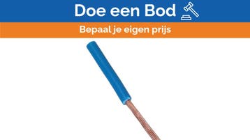 Bieden: VODNIK H07V-K 4 MM2 Electrical Cable Blue - 1M, Ophalen of Verzenden