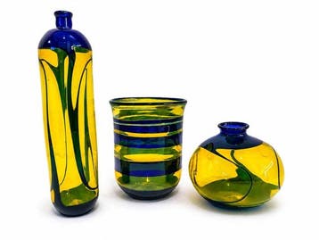 Roland Wohlgemuth - Vaas (3) - Glas - Studio Glass Ensemble