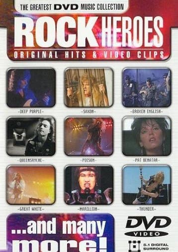 Rock Heroes - Original Hits & Video Clips DVD, Verzenden