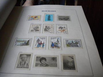 België - Begin van de collectie in album davo Luxe van 1975, Gestempeld