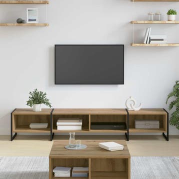 vidaXL TV Kast 170.5 x 36 x 30.5 cm Ambachtelijk Eiken, Verzenden, Nieuw
