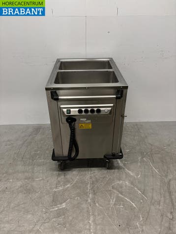 Bain-marie mobile Rieber en acier inoxydable 2 x 1/1 GN avec, Zakelijke goederen, Verzenden, Nieuw in verpakking