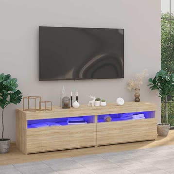 2x TV-meubel sonoma eiken | Tweede kansje | OP = OP, Overige materialen, Verzenden, 50 tot 100 cm, Zo goed als nieuw