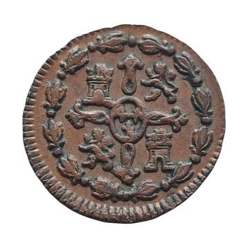 Spanje. Carlos III. 1 Maravedí 1775 Segovia