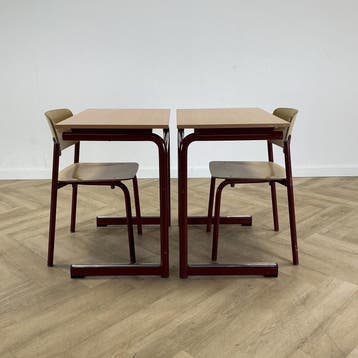 complete schoolset (blauwe stip) Presikhaaf 8x tafel + 8x