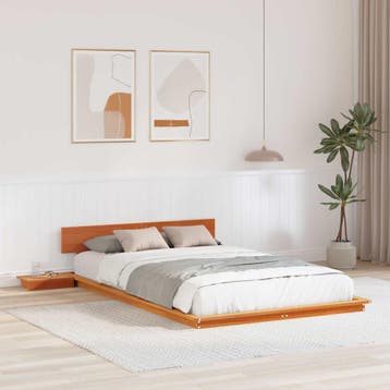 vidaXL Bedframe Bruin 120 x 200 cm Hout, Verzenden