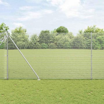 vidaXL gelast draadhek met grondpennen 25 x 1,5 m, Verzenden, Nieuw