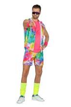 Trainingspak Fout Heren Aerobic Kort Neon, Verzenden