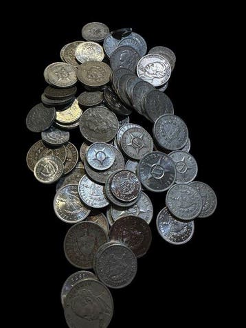 Centraal-Amerikaanse Republiek. Lot of 78 coins (Zonder, Postzegels en Munten