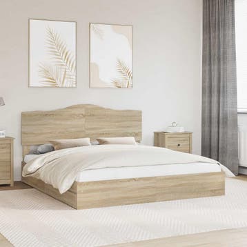 vidaXL Opbergbed met lade Sonoma Eik 180 x 200 cm Bewerkt, Verzenden, Nieuw