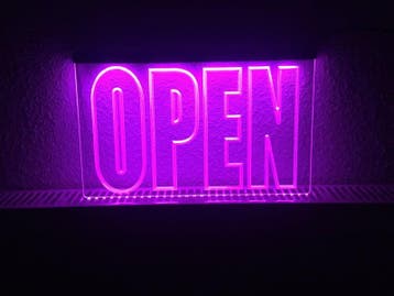 OPEN neon bord lamp LED verlichting reclame lichtbak #11 *PA, Verzenden, Nieuw