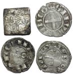 . Europe Denier-Dirham 1100-1200 Lote de 4 monedas