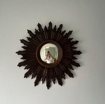 Spiegel - Hout - Vintage Sunburst mirror