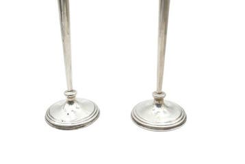 Chandelier (2) - Argent 833 - Paire de bougeoirs