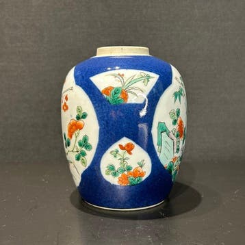 dekselvaas - Porselein - China - Qing Dynastie (1644-1911) -