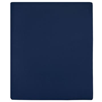 vidaXL Hoeslaken jersey 180x200 cm katoen marineblauw, Huis en Inrichting, Verzenden, Nieuw