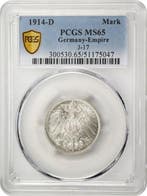 Allemagne, Bavière Wilhelm II. 1 Mark 1914 - PCGS MS65