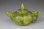 Theiere en Serpentine Sculptee - Chinees Sculptuur - Fenix