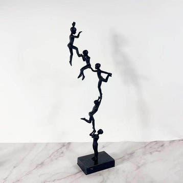 sculptuur, Chain of Ascent - 52 cm - Metaal