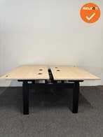 Vepa Presto Duo zit-sta bureau - 140x80 - inclusief kabeldoo, Zakelijke goederen, Werkplek, Ophalen of Verzenden, Gebruikt, Bureau