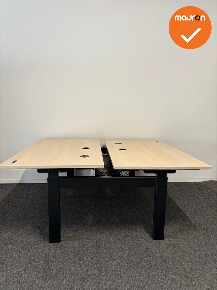 Vepa Presto Duo zit-sta bureau - 140x80 - inclusief kabeldoo, Articles professionnels, Aménagement de Bureau & Magasin | Mobilier de bureau & Aménagement