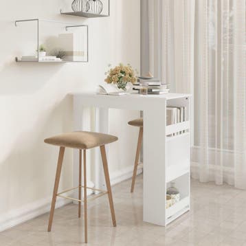 vidaXL Bartafel met opbergrek 102x50x103,5 cm bewerkt hout, Verzenden