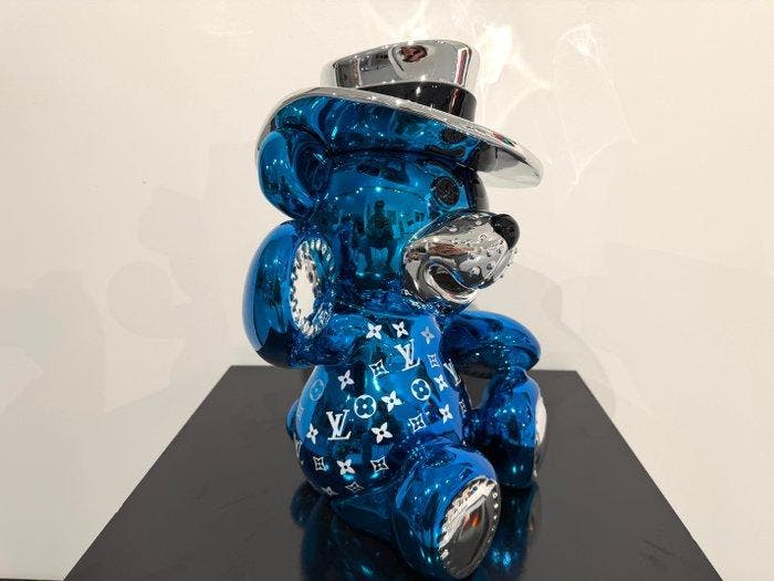 Van Apple - Bandit Bear LV, Antiquités & Art, Art | Peinture | Moderne
