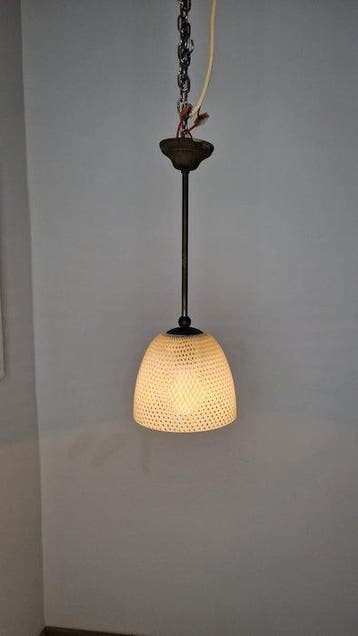 Lampe à suspendre - Filigrana retortoli - Verre de Murano, Antiquités & Art