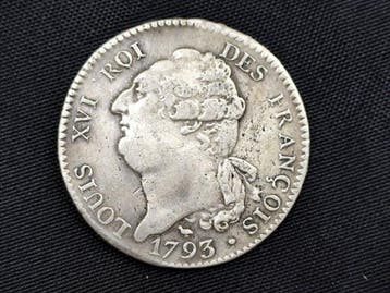 Frankrijk. Lodewijk XVI (Grondwet). Écu au génie 1793-N,
