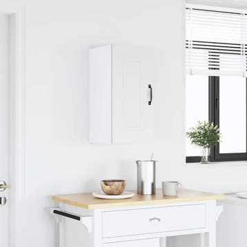 vidaXL Keukenbovenkast Kalmar bewerkt hout wit, Huis en Inrichting, Kasten | Overige, Verzenden, Nieuw