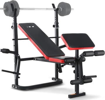 ISE Halterbank 120kg | Retour deal | Nu extra goedkoop, Sport en Fitness, Armen, Zo goed als nieuw, Metaal, Krachtstation