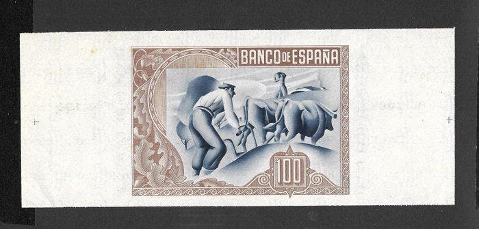 Spanje. - 100 Pesetas 1937 - Banco de España, Bilbao - Con, Postzegels en Munten, Bankbiljetten | Europa | Niet-Eurobiljetten