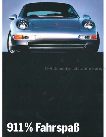 1994 PORSCHE 911 CARRERA BROCHURE DUITS