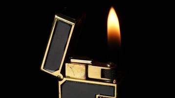 Dunill - Lacquer Pattern Rollagas Lighter - Zonder, Nieuw