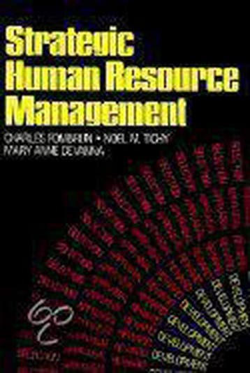 Strategic Human Resource Management 9780471810797, Verzenden, Gelezen, Noel M. Tichy