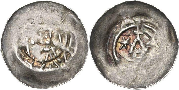 Pfennig Offenburg bischoeflich-strassburgische Muenzstaet..., Timbres & Monnaies, Monnaies | Europe | Monnaies non-euro, Envoi