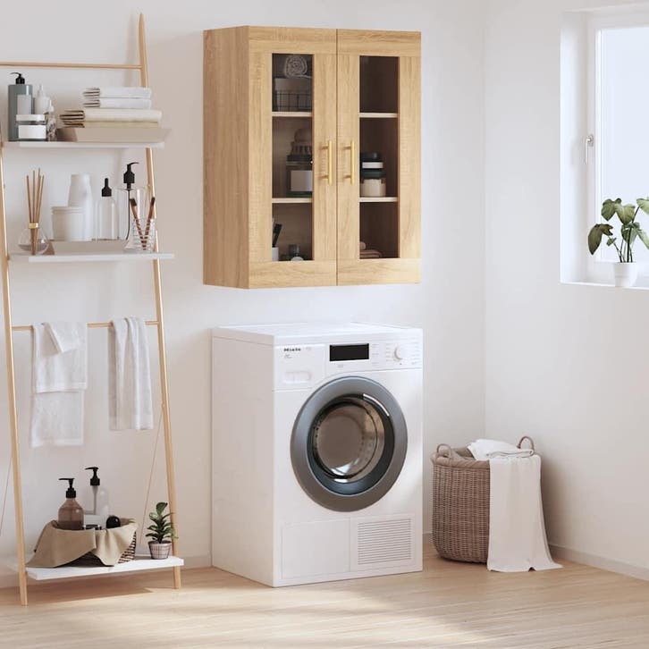 vidaXL Bovenkast 69,5x34x90 cm sonoma eikenkleurig, Maison & Meubles, Armoires | Dressoirs, Envoi