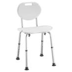 Douchestoel ovaal met handgrepen - Wit, Diversen, Ophalen of Verzenden, Nieuw