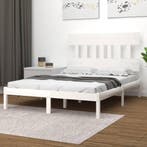 vidaXL Bedframe massief hout wit 160x200 cm, Verzenden, Nieuw
