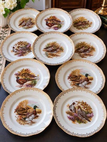 LEtoile Porcelaine Pommier Dureil 72 - Tafelservies (22) -, Antiek en Kunst
