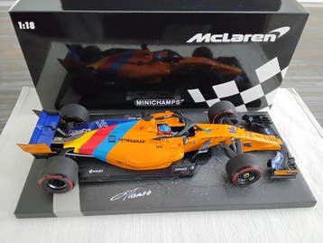 Mclaren - Fernando Alonso - 2018 - Scale 1/18 modelcar, Verzamelen, Nieuw