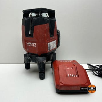 Hilti pm 40-MG multilijnlaser groen + 1 accu + lader, Doe-het-zelf en Bouw, Verzenden, Gebruikt