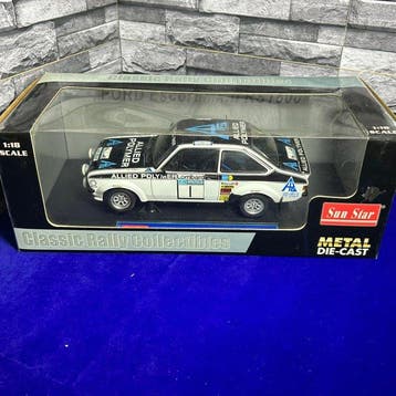Sunstar 1:18 - Model raceauto - Sun Star 1:18 Ford Escort, Hobby en Vrije tijd, Nieuw