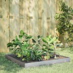 vidaXL Plantenbak verhoogd 100x100x18,5 cm gegalvaniseerd, Verzenden