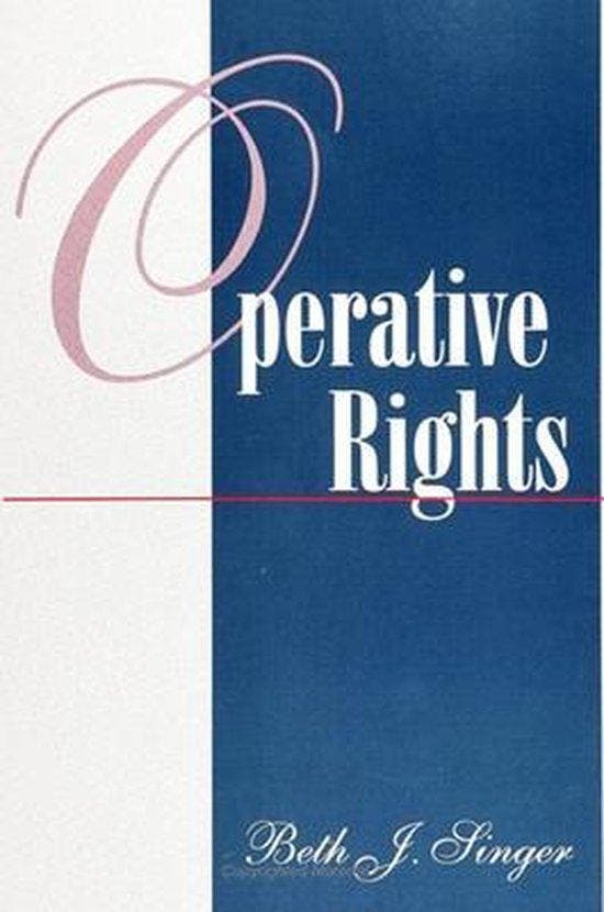 Operative Rights 9780791416587 Beth J. Singer, Boeken, Taal | Engels, Gelezen, Verzenden